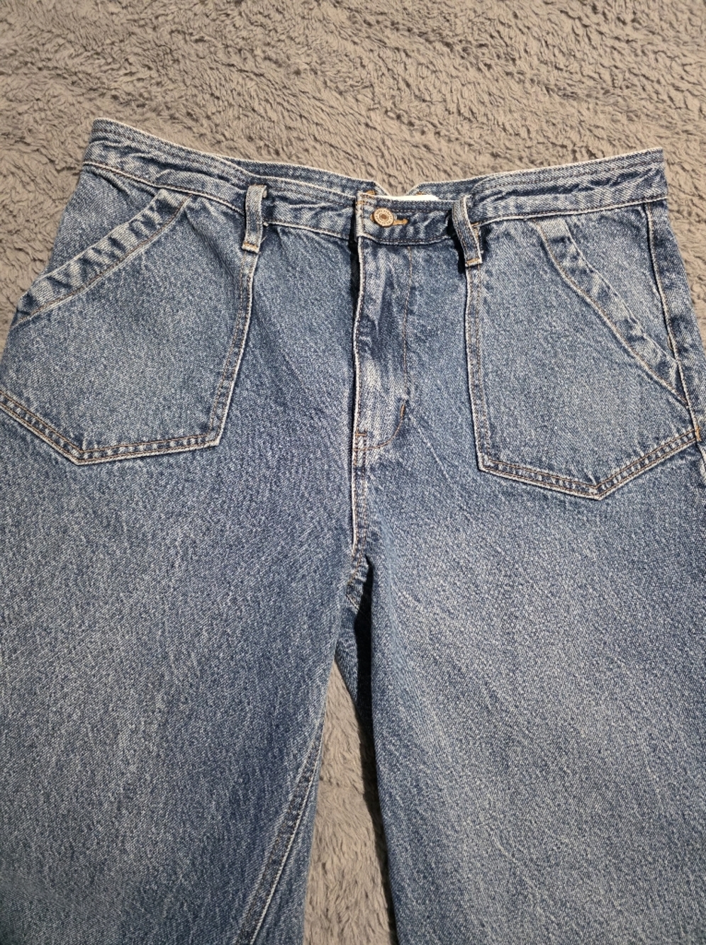 KanCan Medium Blue 5 Pocket Denim Jeans with Copper Button
